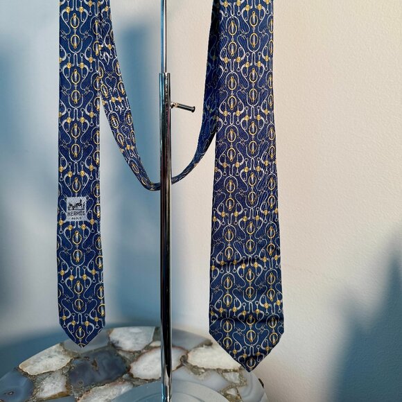 Authentic Vintage Hermes Silk Neck Tie (pick 1) - Picture 8 of 16